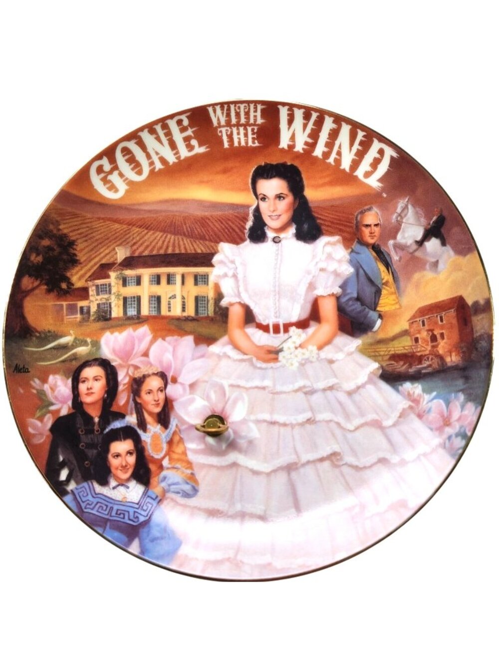 Gone With The Wind Musical Plate Scarlett O'Hara Taras theme Vivien Leigh